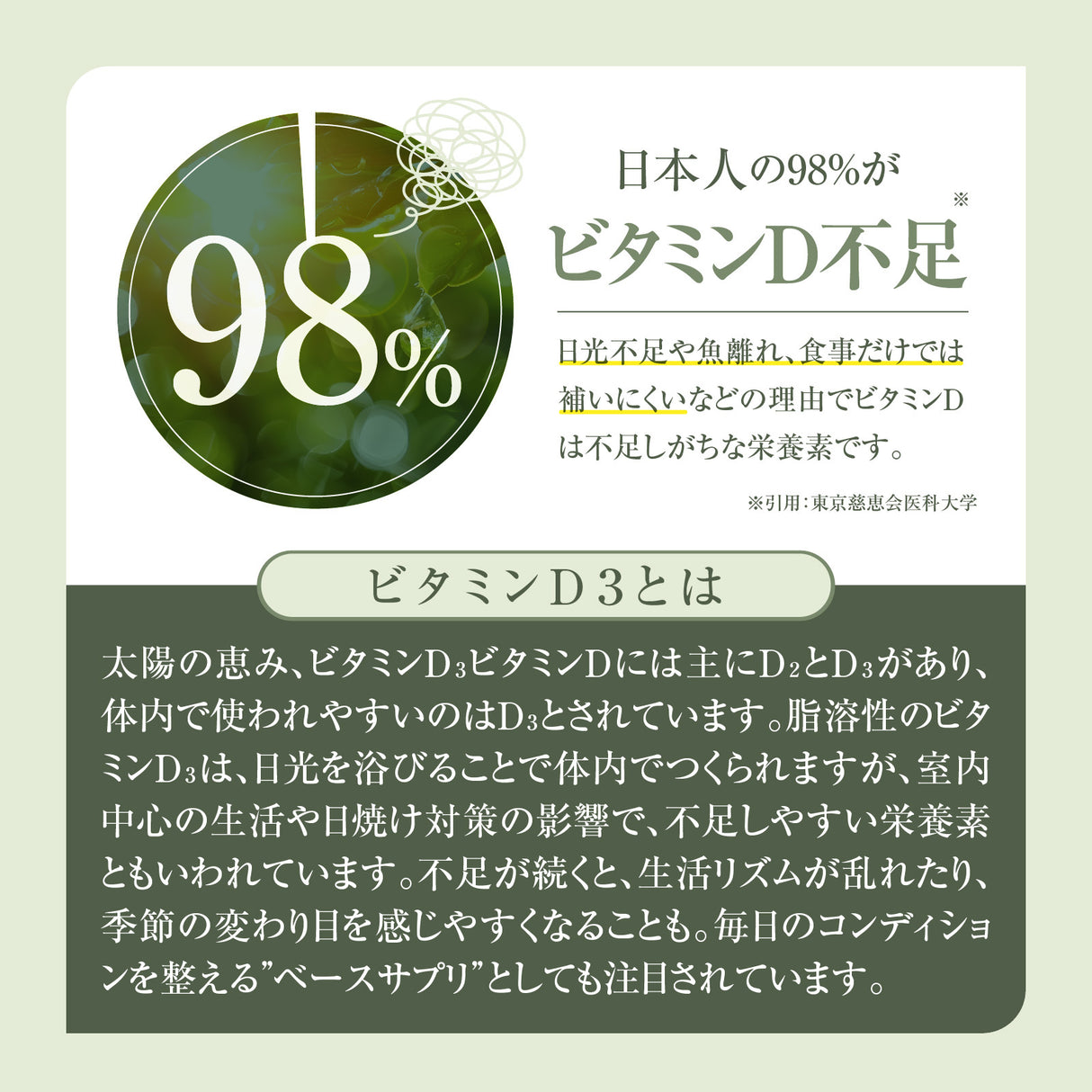 ビタミンD3 サプリメント