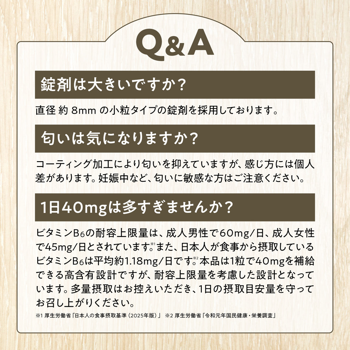 ビタミンB6 サプリメント