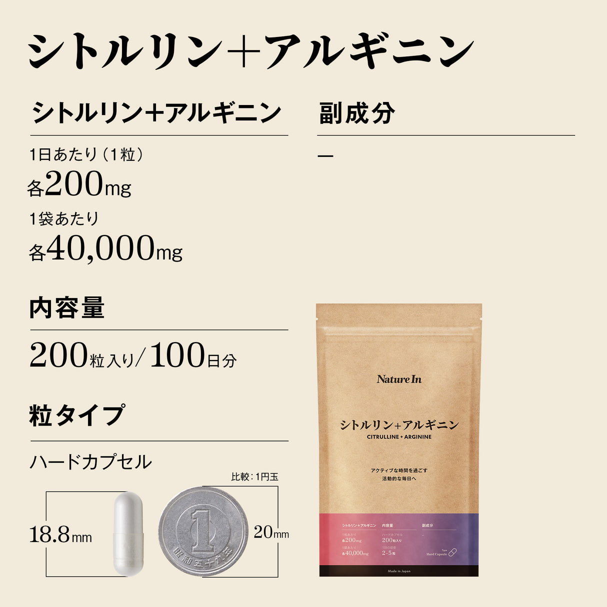 シトルリン&アルギニン サプリメント
